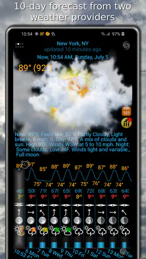 eWeather HDF: clima e alertas screenshot