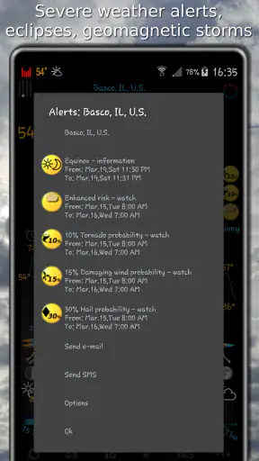 eWeather HDF: clima e alertas screenshot
