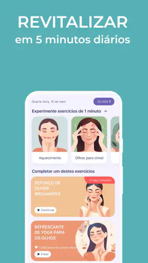 Exercícios faciais da Vitonica screenshot