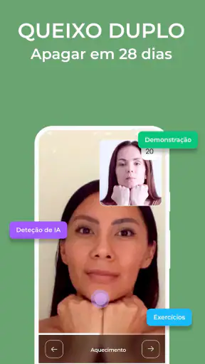 Exercícios faciais da Vitonica screenshot