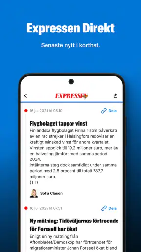 Expressen Nyheter screenshot