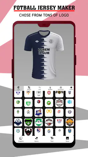 Fabricante de camisas futebol screenshot