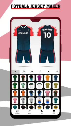 Fabricante de camisas futebol screenshot