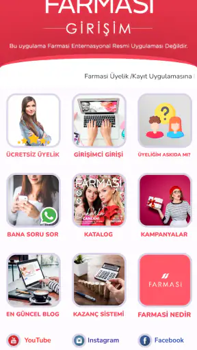 Farmasi Girişim Üyelik / Kayıt screenshot