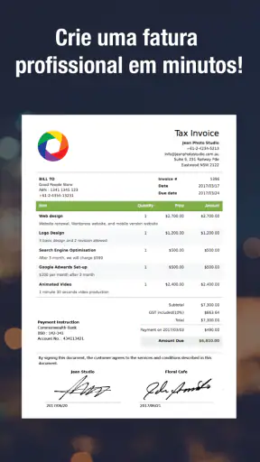 Fatura & Estimativa screenshot