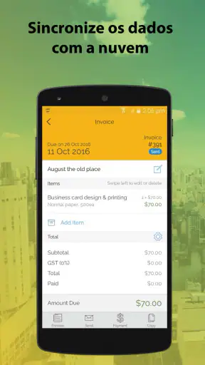 Fatura & Estimativa screenshot