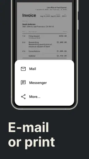 Faturas, Recibos e Estimativa screenshot