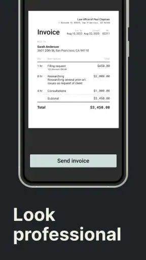 Faturas, Recibos e Estimativa screenshot