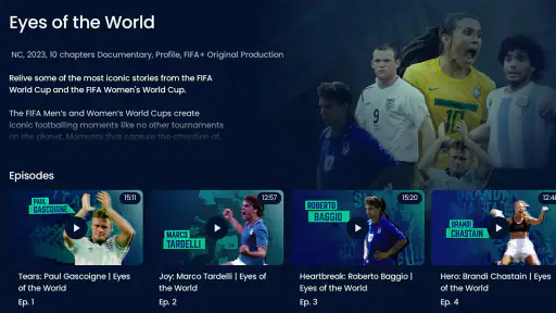 FIFA+ | App de futebol ao vivo screenshot