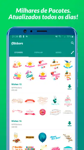 Figurinhas para WhatsApp screenshot