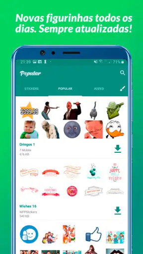 Figurinhas para WhatsApp screenshot