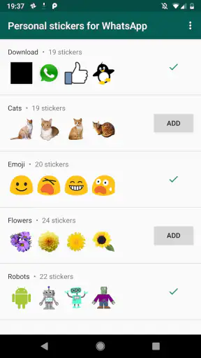 Figurinhas Personalizadas para screenshot