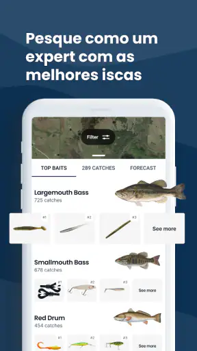 Fishbrain Rede Social Pescaria screenshot