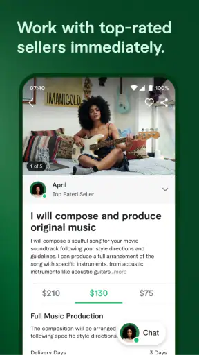 Fiverr - Serviços Freelance screenshot