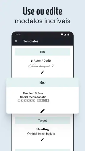 Fonte de Letras Diferentes screenshot