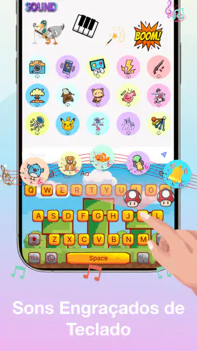 Fontes do teclado: temas screenshot