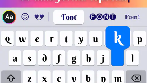 Fonts: Teclado com fontes screenshot