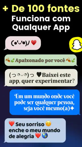 Fonts: Teclado com fontes screenshot