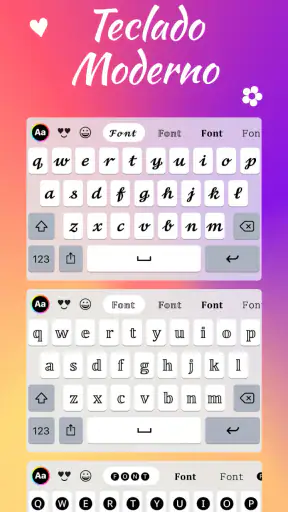 Fonts: Teclado com fontes screenshot