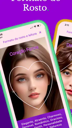 Formato e beleza do rosto test screenshot