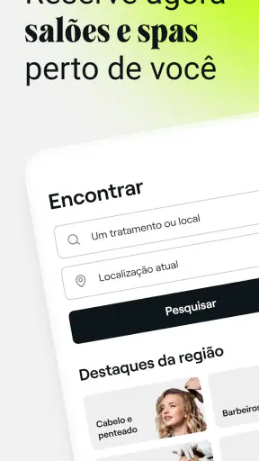 Fresha para clientes screenshot