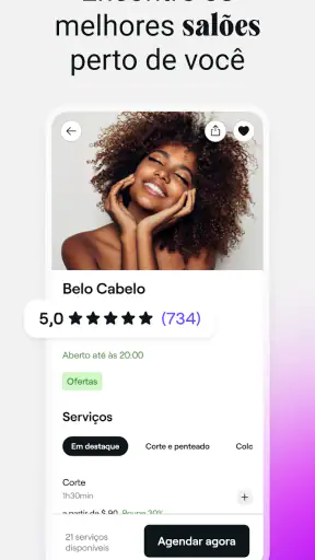 Fresha para clientes screenshot