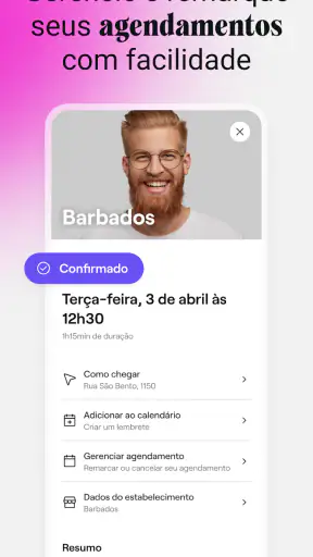 Fresha para clientes screenshot