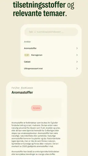 Frifor — Forstå hva du spiser! screenshot