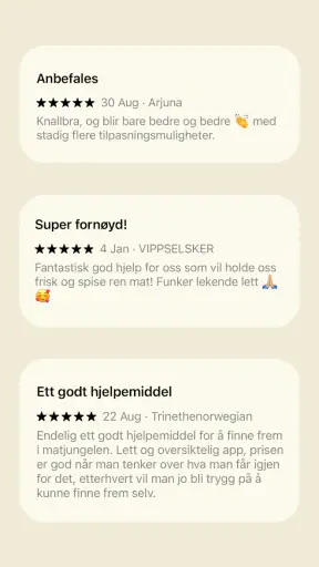 Frifor — Forstå hva du spiser! screenshot