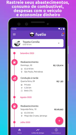 Fuelio: combustível e custos screenshot