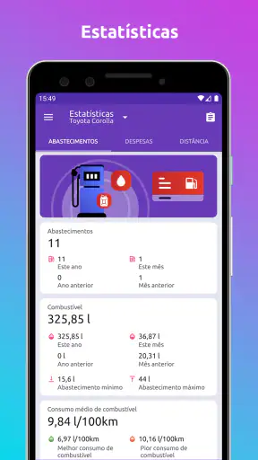 Fuelio: combustível e custos screenshot