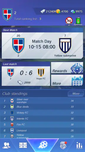 Futebol: estrelas em ascensão screenshot