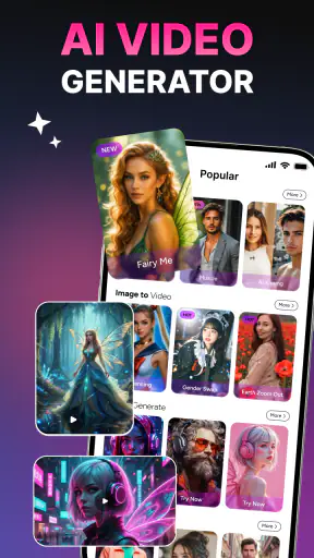 Gerador de vídeo IA screenshot