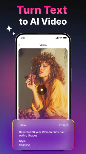 Gerador de vídeo IA screenshot