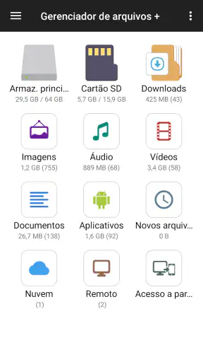Gerenciador de arquivos screenshot