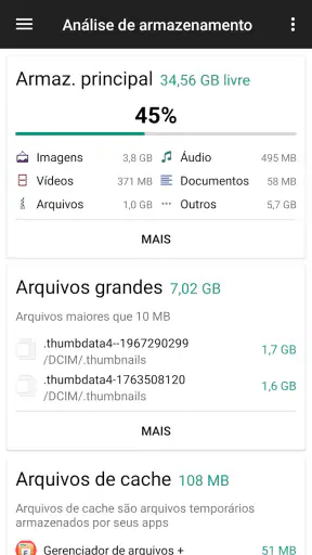 Gerenciador de arquivos screenshot