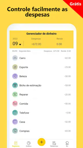 Gestor de Despesas e Orçamento screenshot