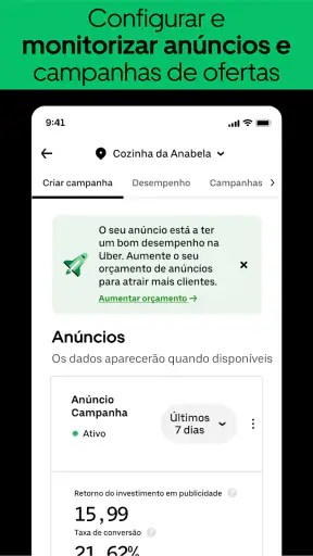 Gestor Uber Eats screenshot