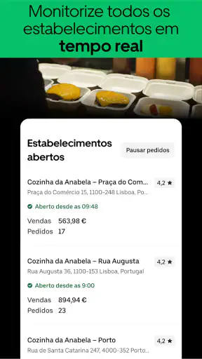 Gestor Uber Eats screenshot