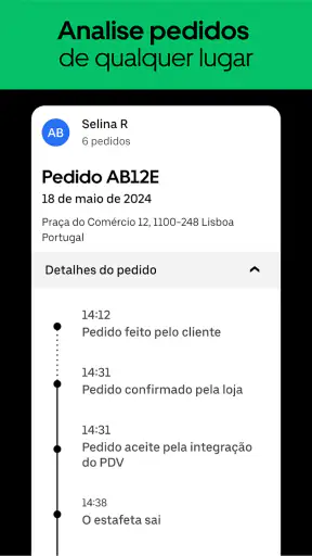 Gestor Uber Eats screenshot