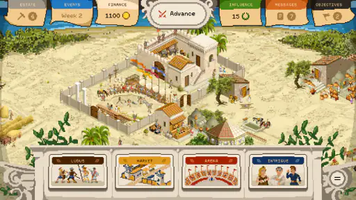 Gladiator manager screenshot