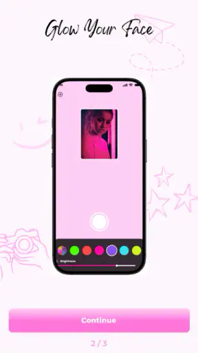 Glow Cam: Selfie Light Camera screenshot