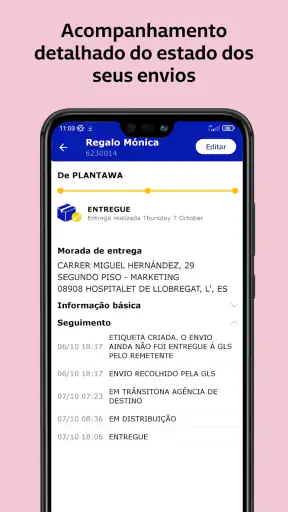 GLS - Enviar e receber pedidos screenshot