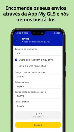 GLS - Enviar e receber pedidos screenshot