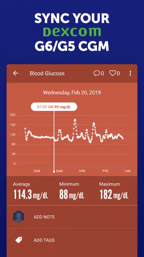 Glucose Buddy Diabetes Tracker screenshot
