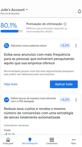 Google Ads screenshot