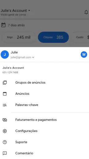 Google Ads screenshot