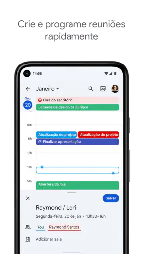 Google Agenda screenshot