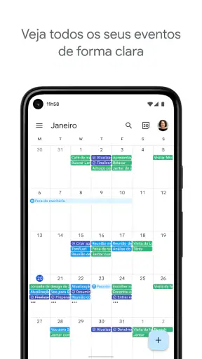 Google Agenda screenshot