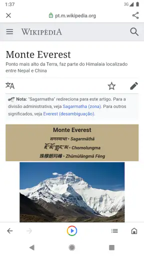 Google Go screenshot